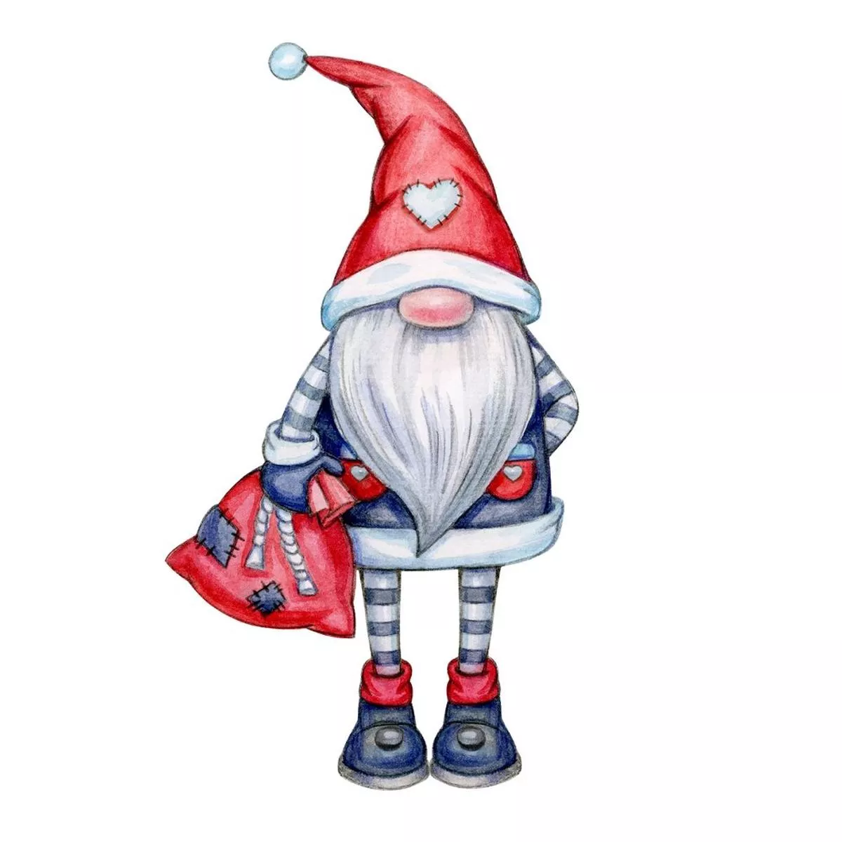 holiday-gnome-fabric-panel-white Holiday Gnome Fabric Panel – White