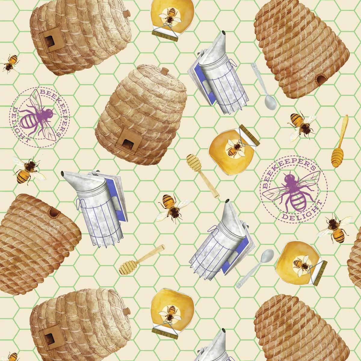 holly-thomas-honeycomb-haven-beekeeper-s-delight-fabric Holly Thomas – Honeycomb Haven – Beekeeper’s Delight Fabric