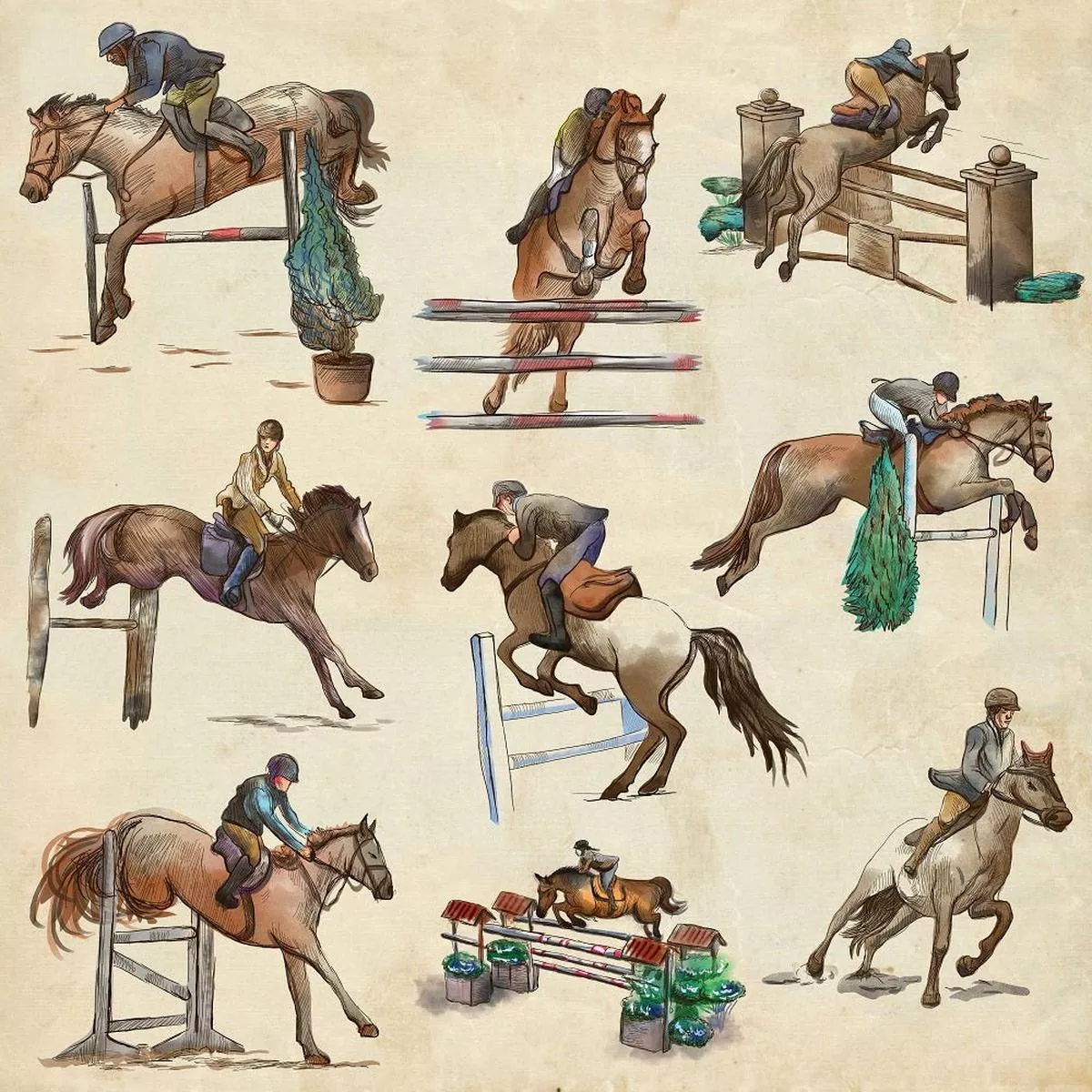 horse-show-fabric Horse Show Fabric
