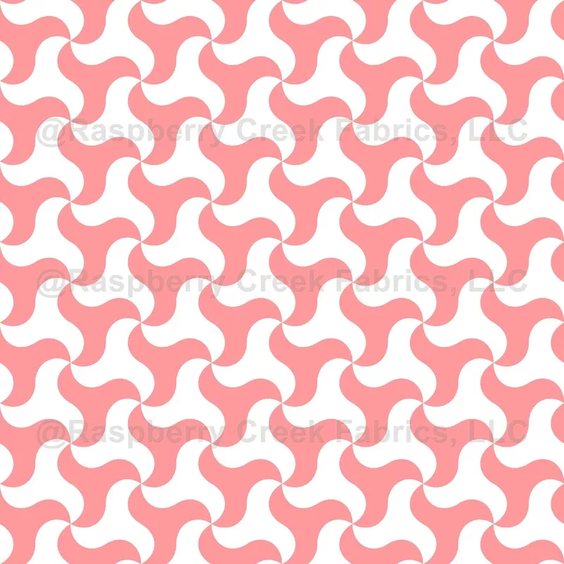 houndstooth-pattern-triskelion-pink-white Houndstooth Pattern, Triskelion, Pink and White