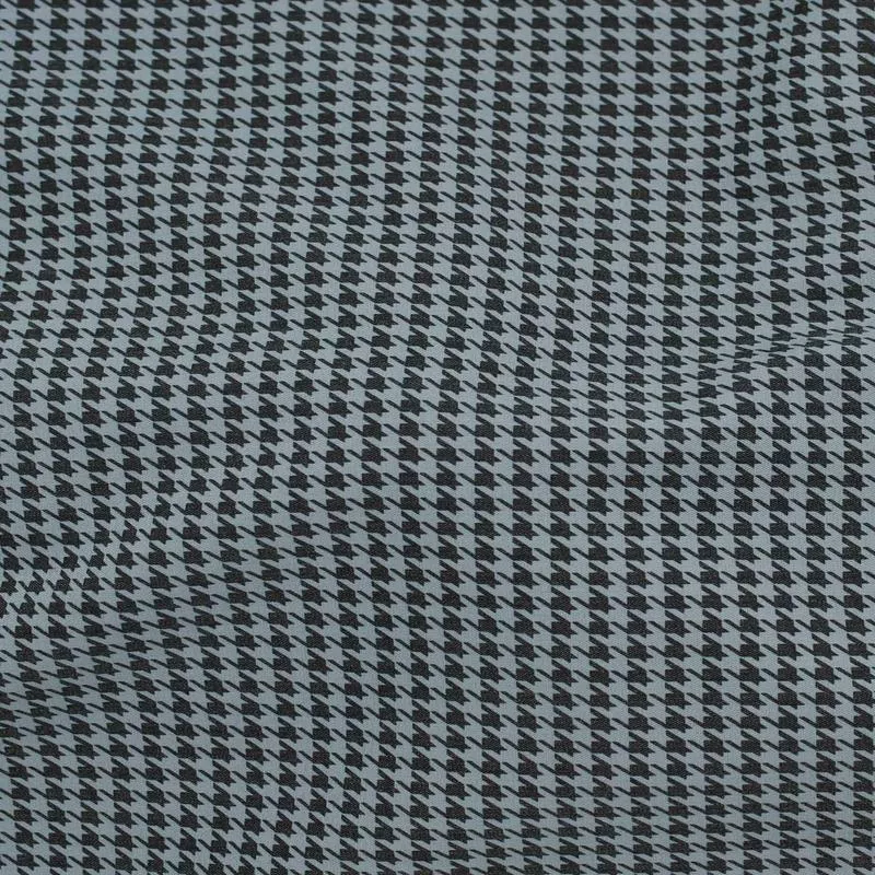 Houndstooth Stretch Suiting Steel / Coal