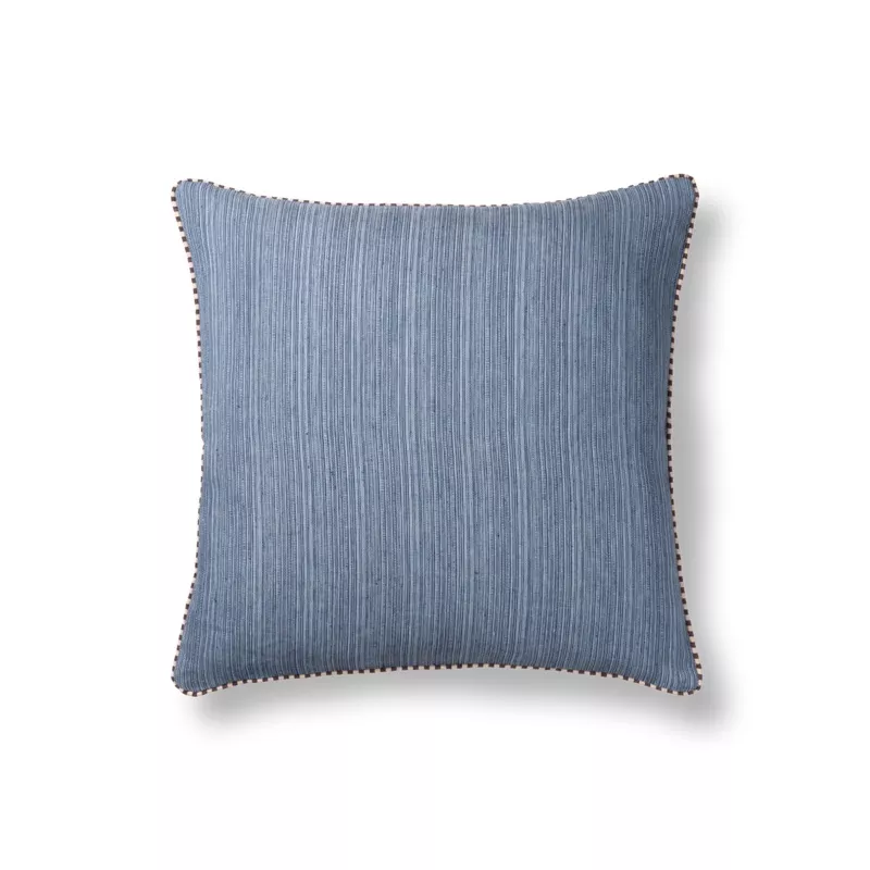Hugo Stri Indigo, 45 x 45 Cushion