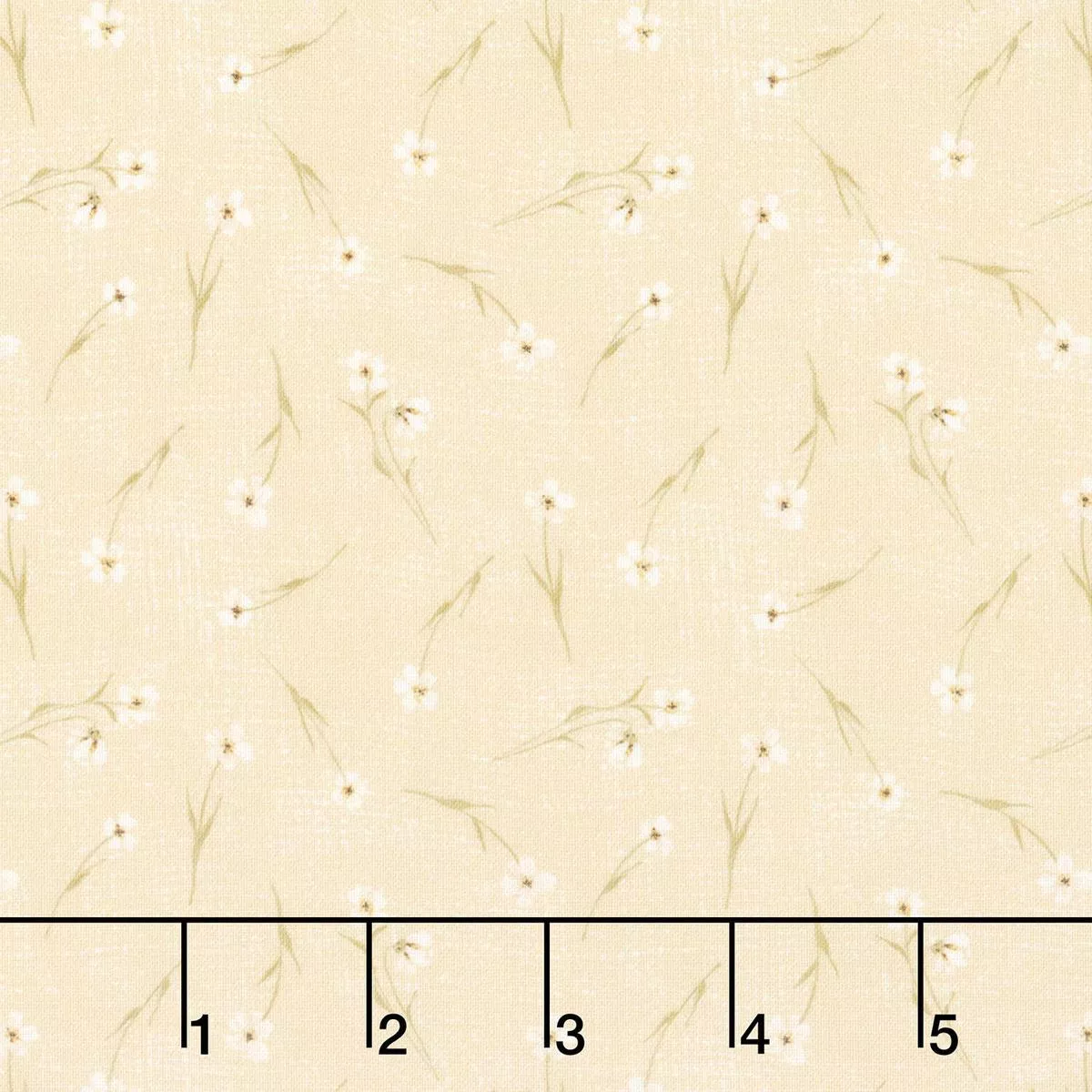 humblebee-tossed-floral-yellow-yardage Humblebee – Tossed Floral Yellow Yardage
