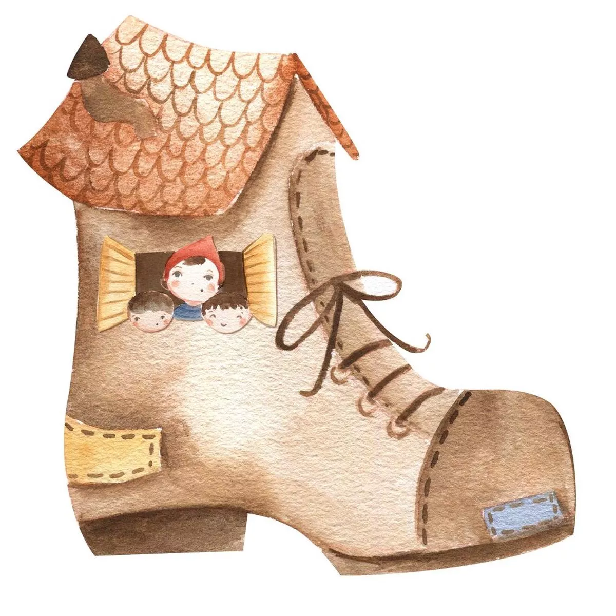 Humpty Dumpty Shoe Fabric Panel