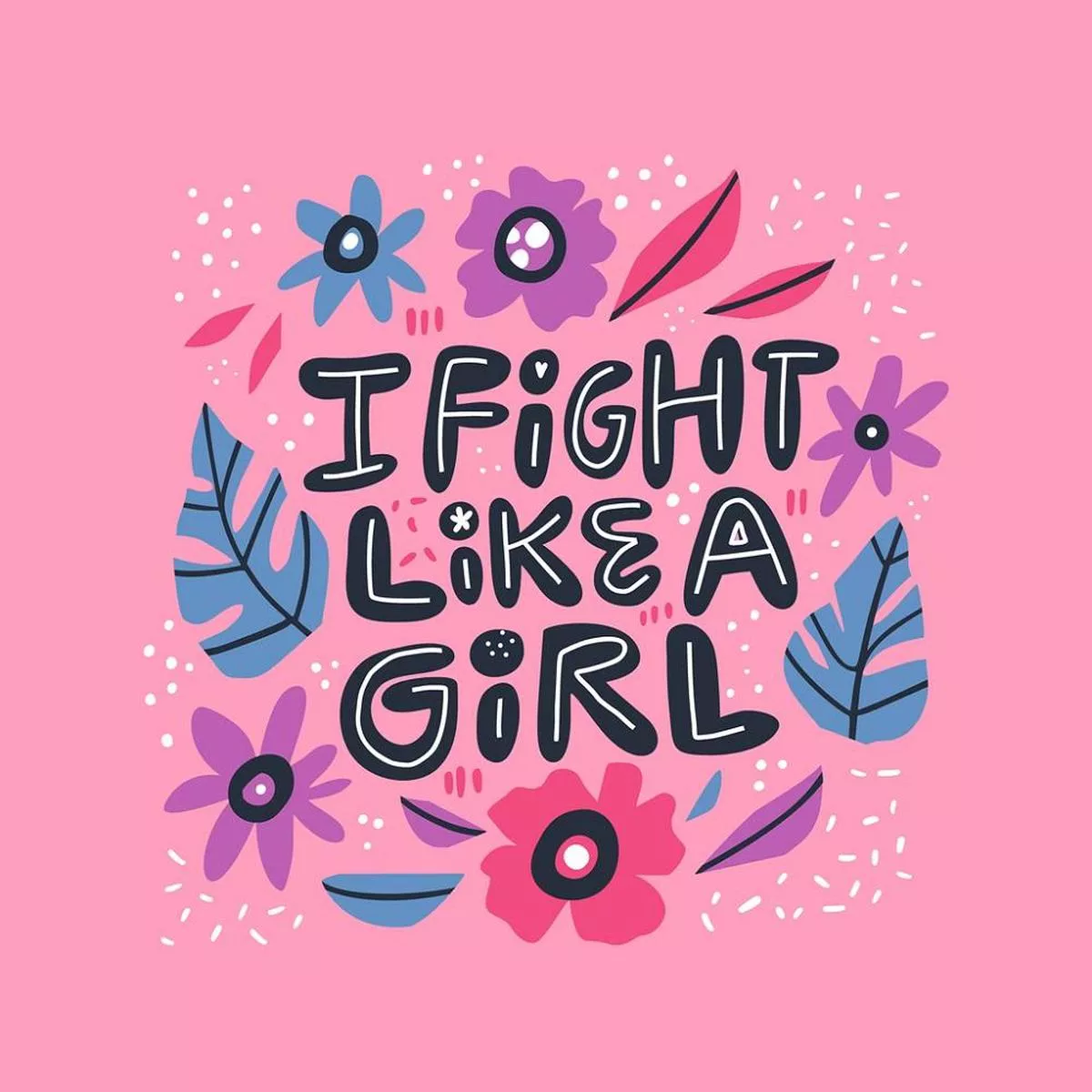 i-fight-like-girl-fabric-panel I Fight Like A Girl Fabric Panel