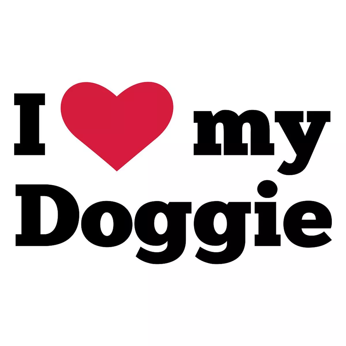 i-love-my-doggie-fabric-panel I Love My Doggie Fabric Panel