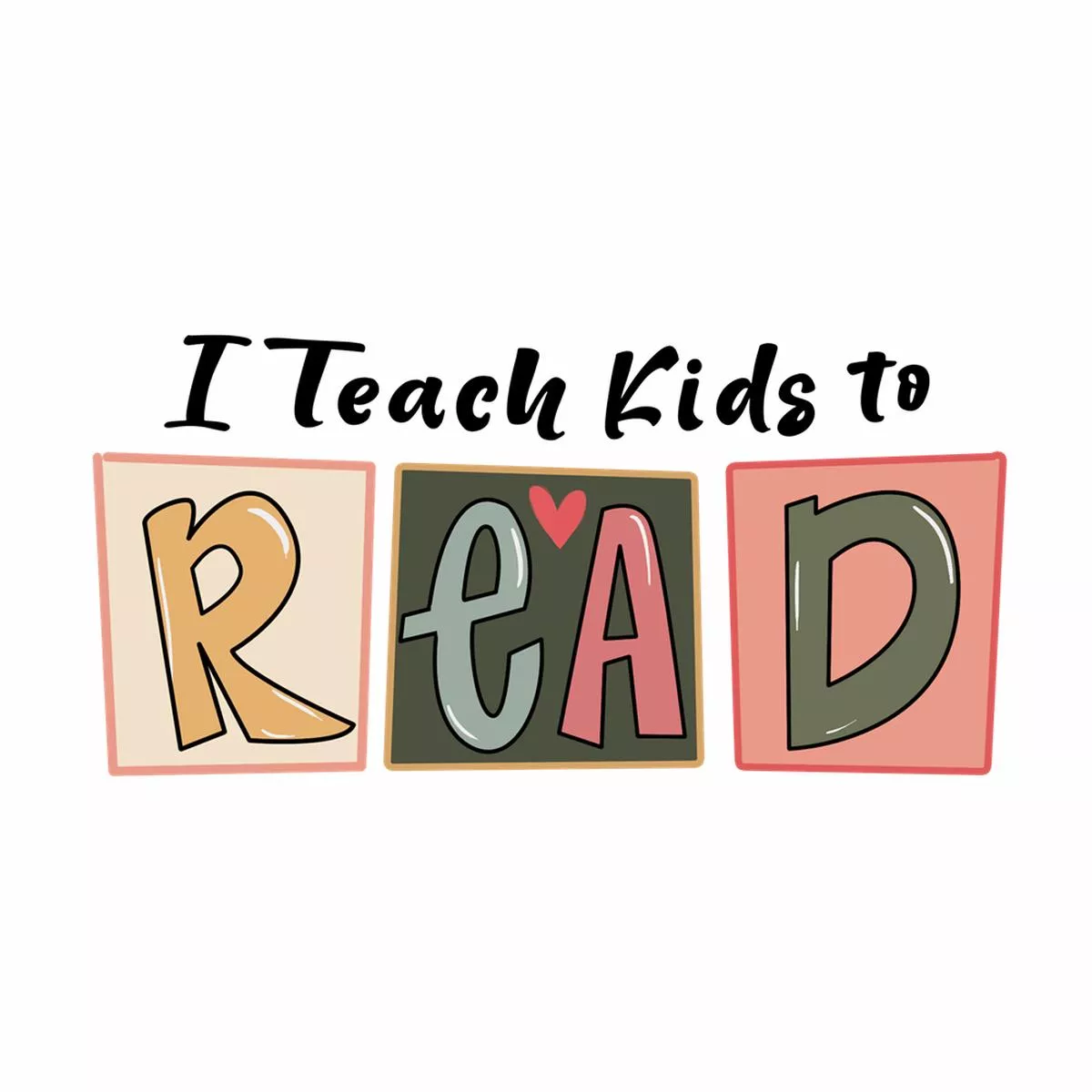 I Teach Kids To Read Fabric Panel