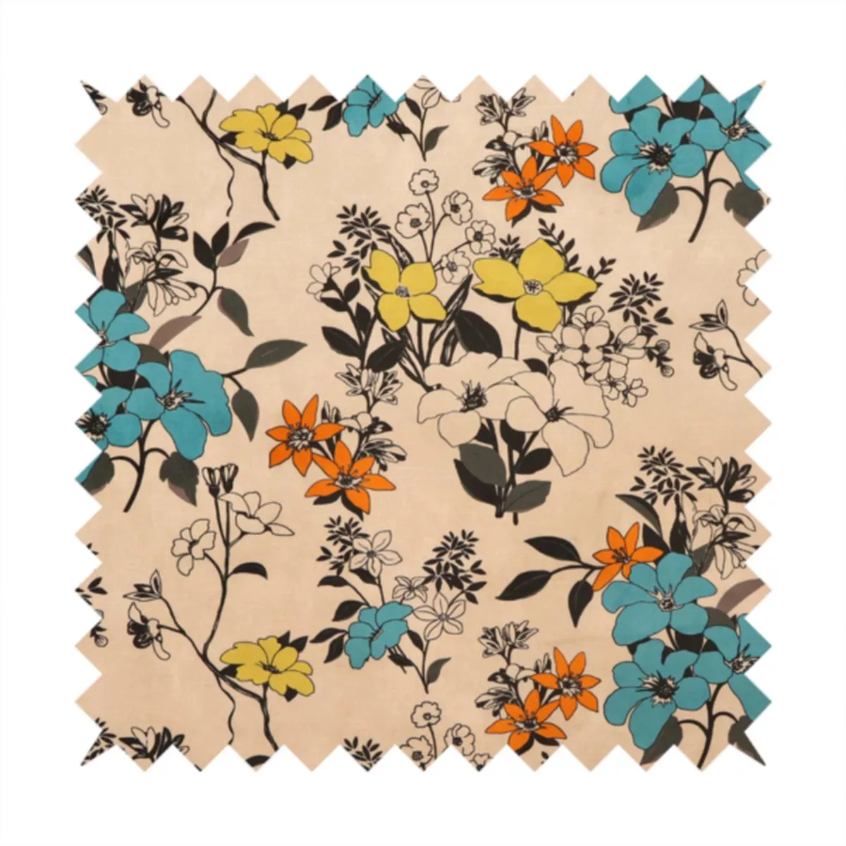 illustrators-wildflowers-upholstery-fabric-dp-282 Illustrators Wildflowers Upholstery Fabric DP-282