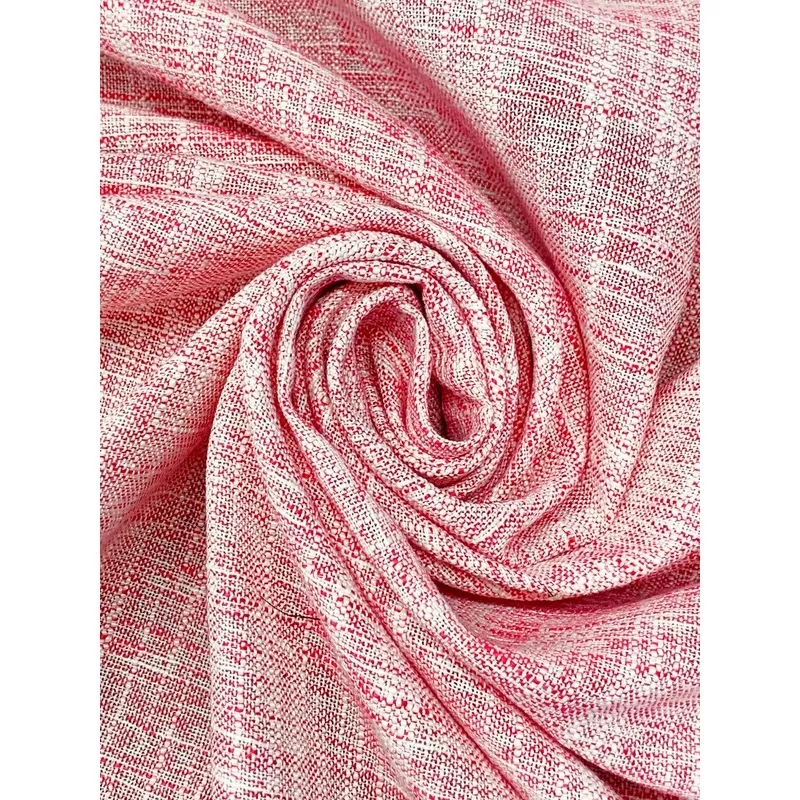 Imperial Red/White 100% Polyester Cross-Dyed Suiting 56W