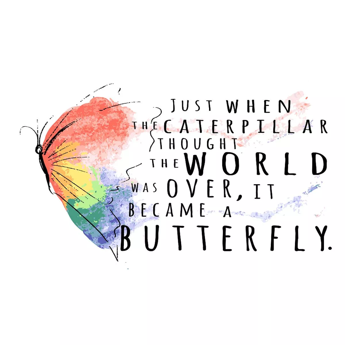 it-became-butterfly-fabric-panel-multi It Became A Butterfly Fabric Panel – Multi