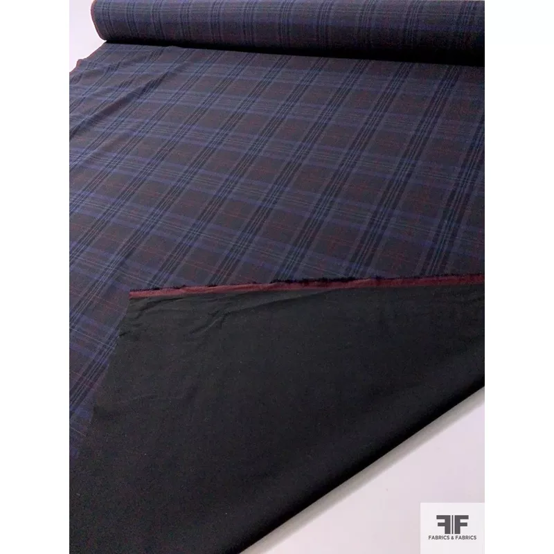 italian-double-sided-plaid-solid-suiting-black-navy-eggplant-maroon Italian Double-Sided Plaid and Solid Suiting – Black / Navy / Eggplant / Maroon