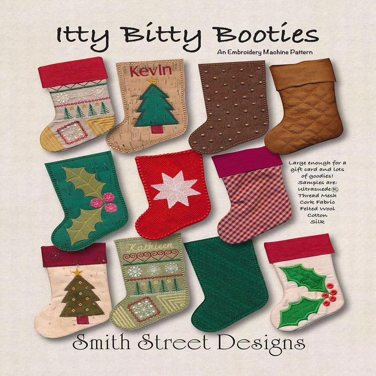 Itty Bitty Booties Machine Embroidery CD by Smith Street Designs