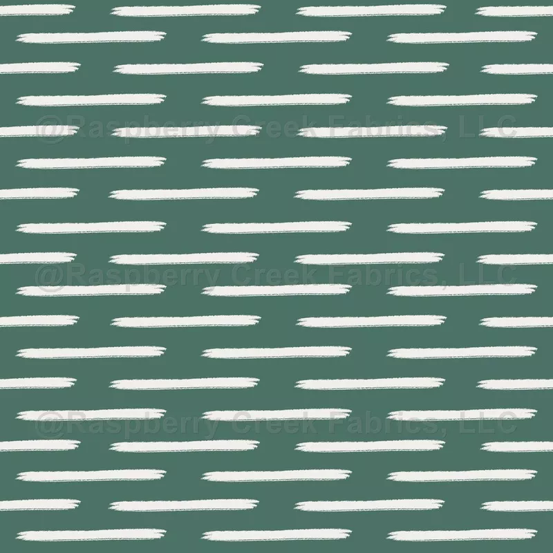 Ivory Lines on Dark Gray Turquoise