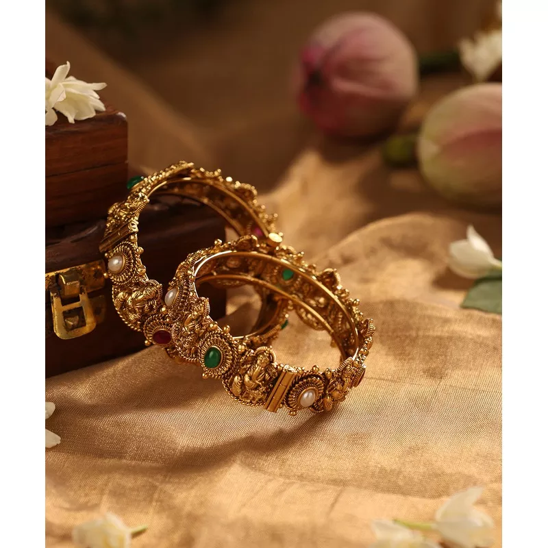 jinni-handcrafted-bangles-with-multicolor-stones Jinni Handcrafted Bangles With Multicolor Stones