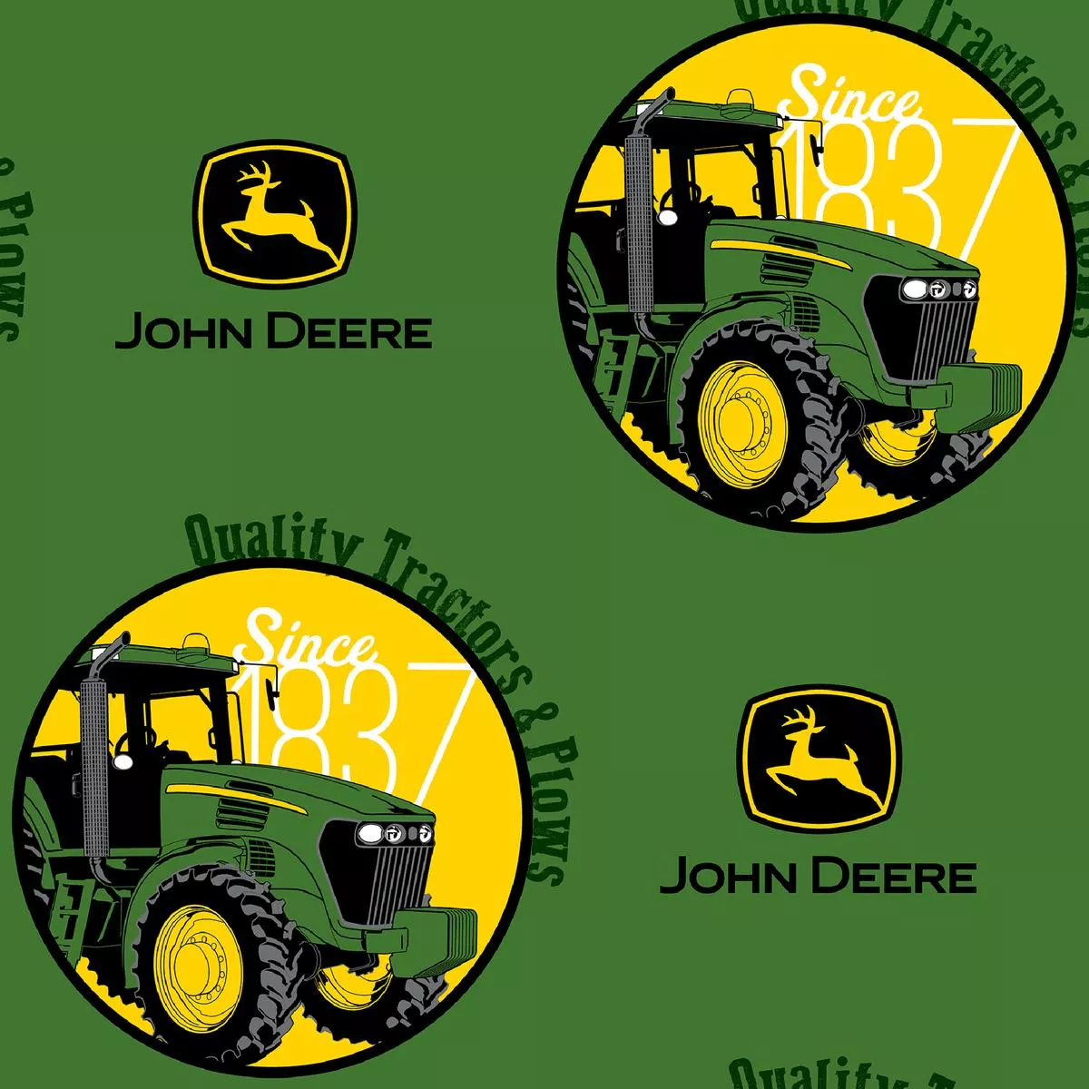 john-deere-farmstead-heritage-green-tractor-fabric John Deere – Farmstead Heritage – Green Tractor Fabric
