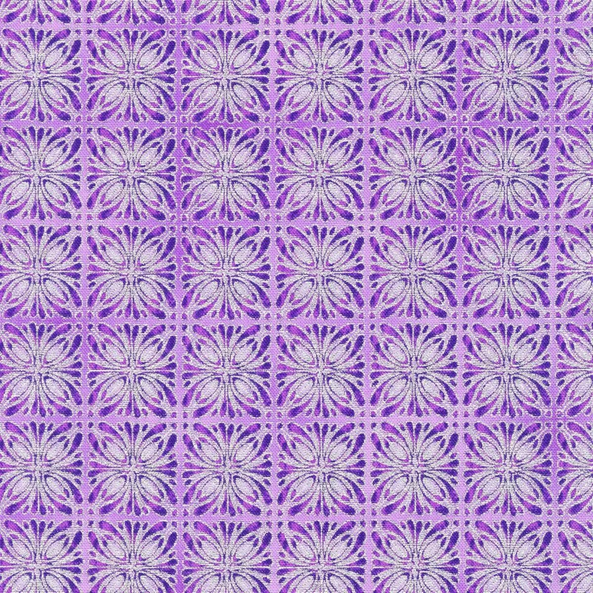 joli-bijou-tile-amethyst-metallic-yardage Joli Bijou – Tile Amethyst Metallic Yardage