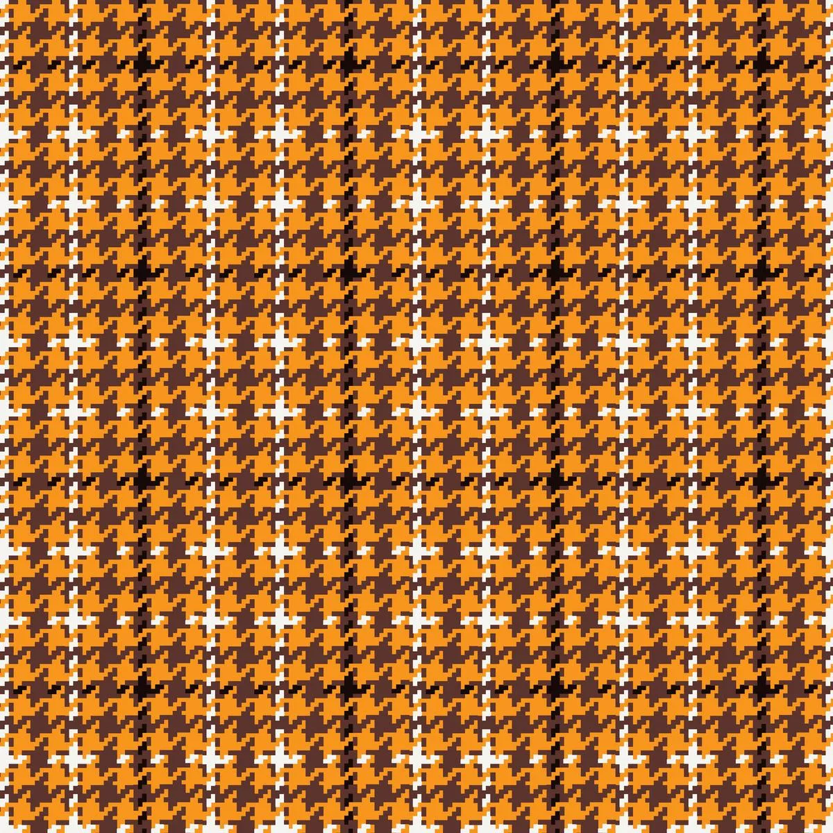 Joyful Houndstooth on Gold Fabric