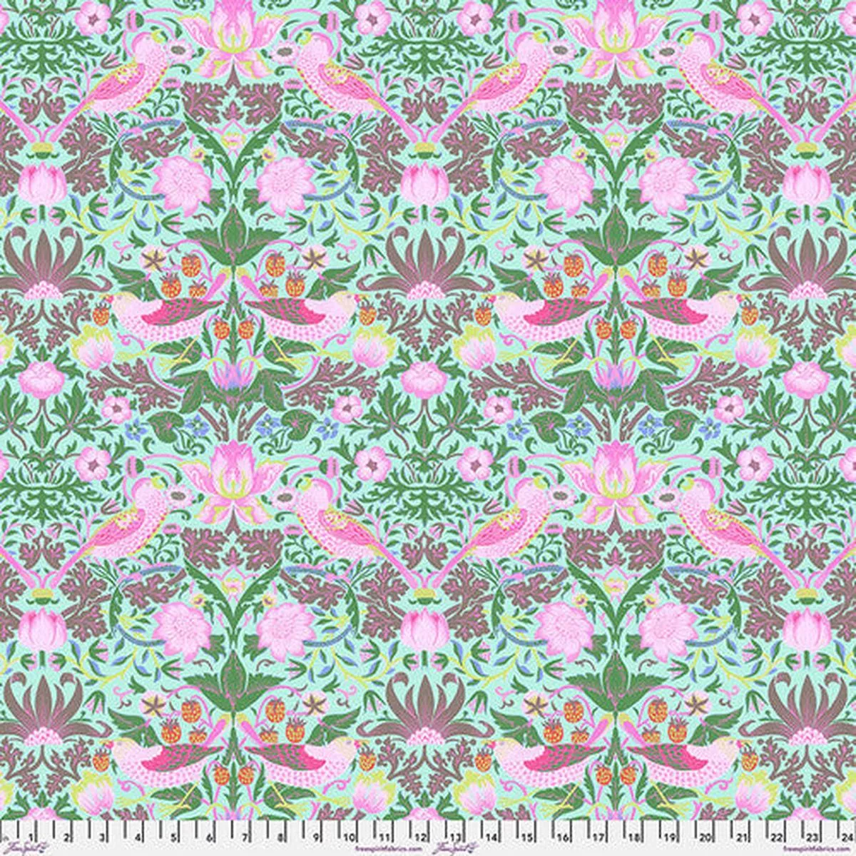 kaffe-morris-co-strawberry-thief-aqua Kaffe & Morris & Co.-Strawberry Thief-Aqua