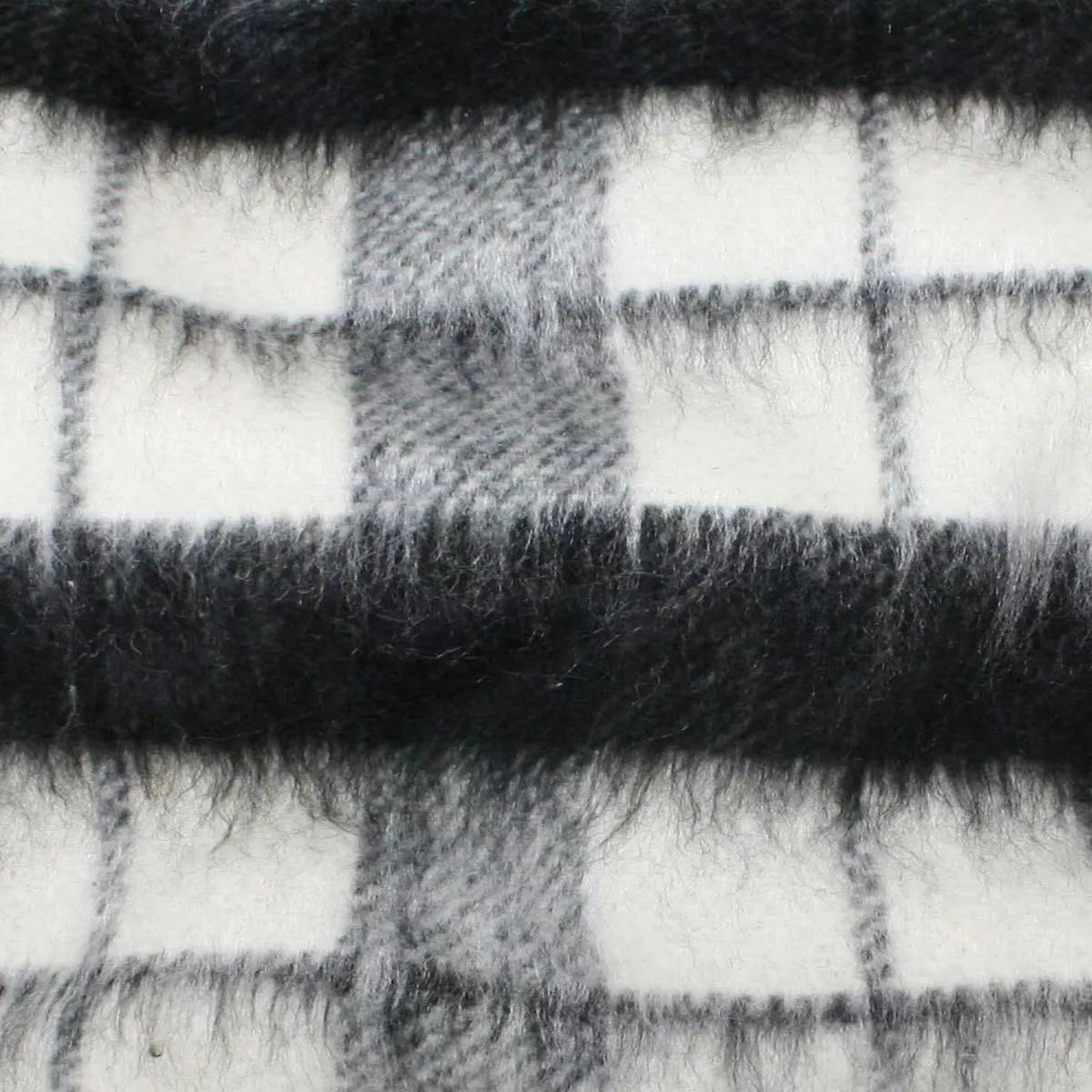 Kaori Plaid Coating Chalk White / Black