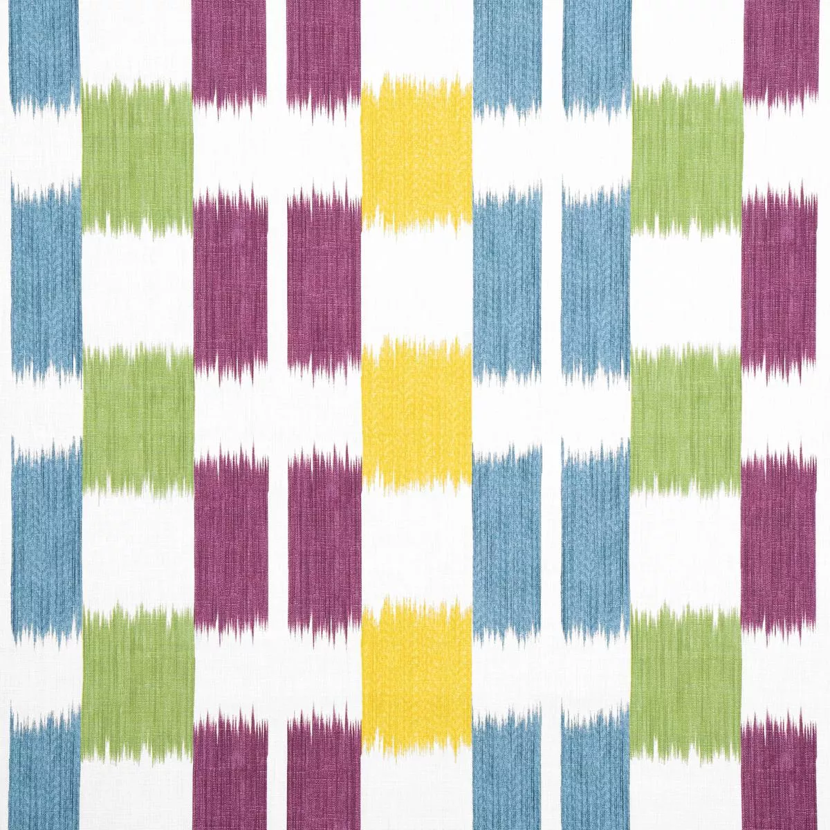 Kasuri Plum and Teal Fabric