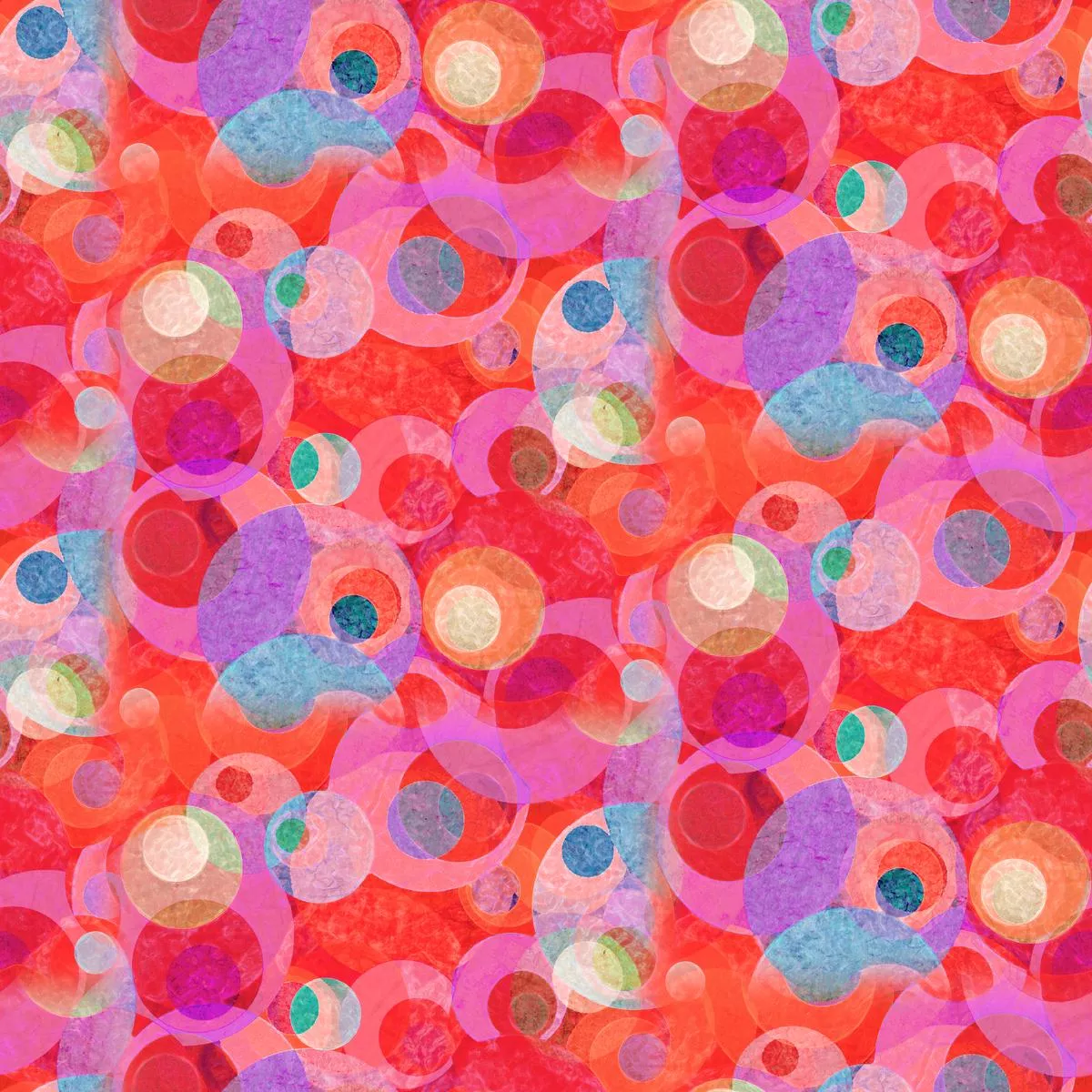 Kate Ward Thacker – Bubble Burst – Vibrant Circles Fabric