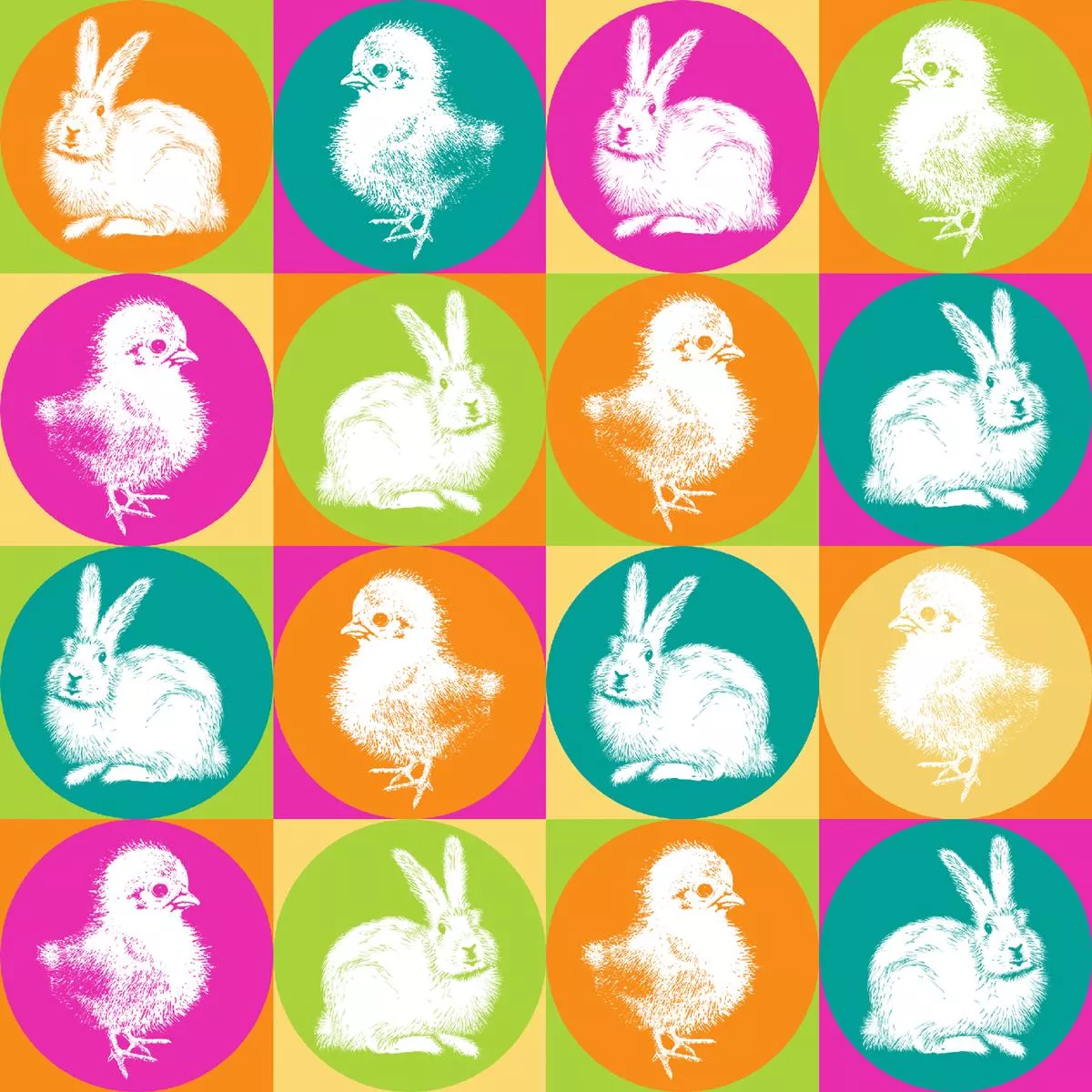 kate-ward-thacker-hoppy-pop-vibrant-bunny-chick-fabric Kate Ward Thacker – Hoppy Pop – Vibrant Bunny & Chick Fabric