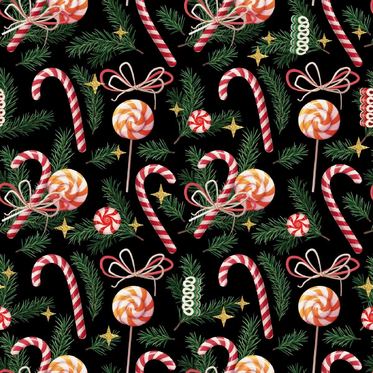 Kate Ward Thacker – Peppermint Dreams – Festive Candy Fabric