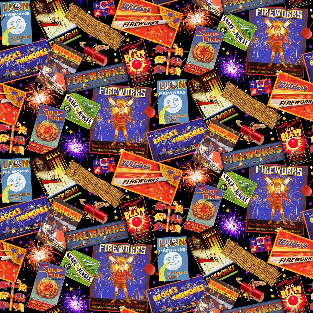 kate-ward-thacker-vintage-blastoff-retro-fireworks-fabric Kate Ward Thacker – Vintage Blastoff – Retro Fireworks Fabric