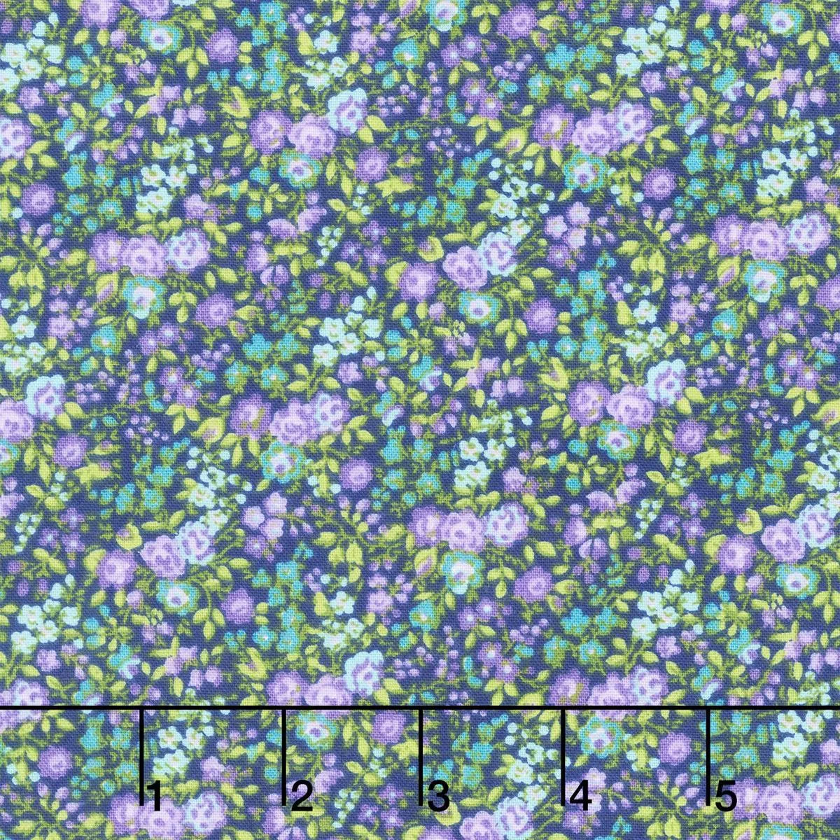 keepsake-calico-flower-fields-purple-yardage Keepsake Calico – Flower Fields Purple Yardage