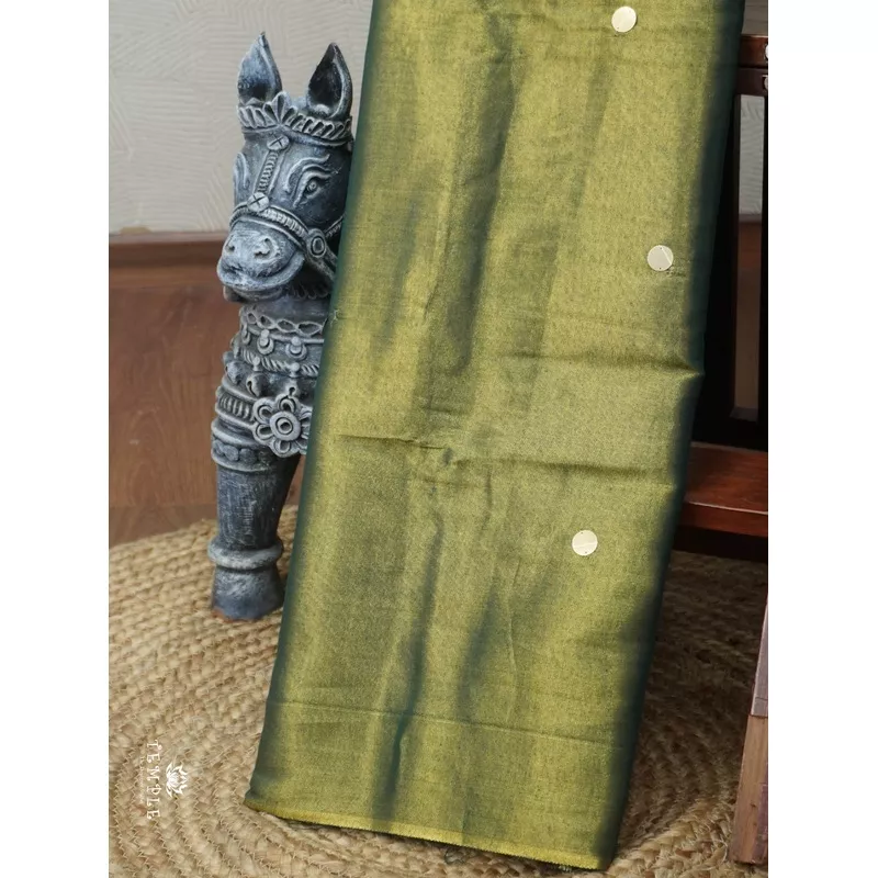 Khadi Cotton Saree With Tissue Finish | TTDS3055
