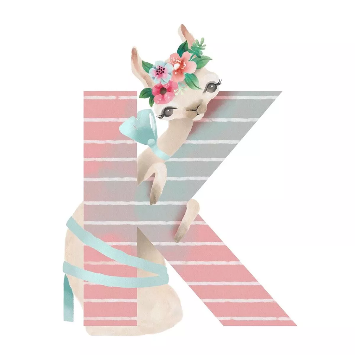 kind-llama-k-fabric-panel Kind Llama “K” Fabric Panel