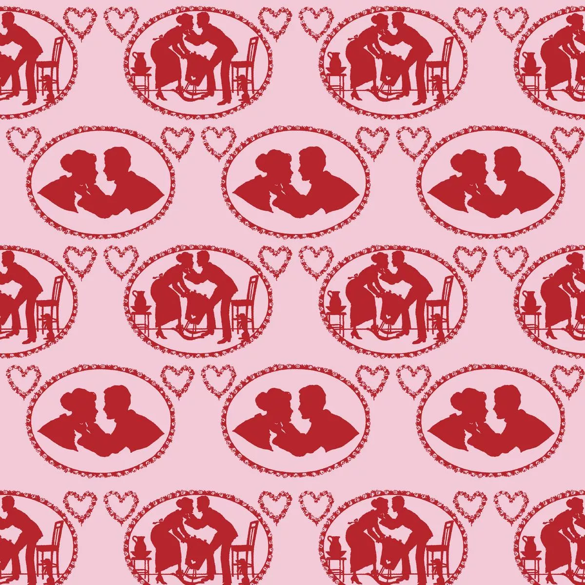 kisses-on-alizaron-fabric Kisses on Alizaron Fabric
