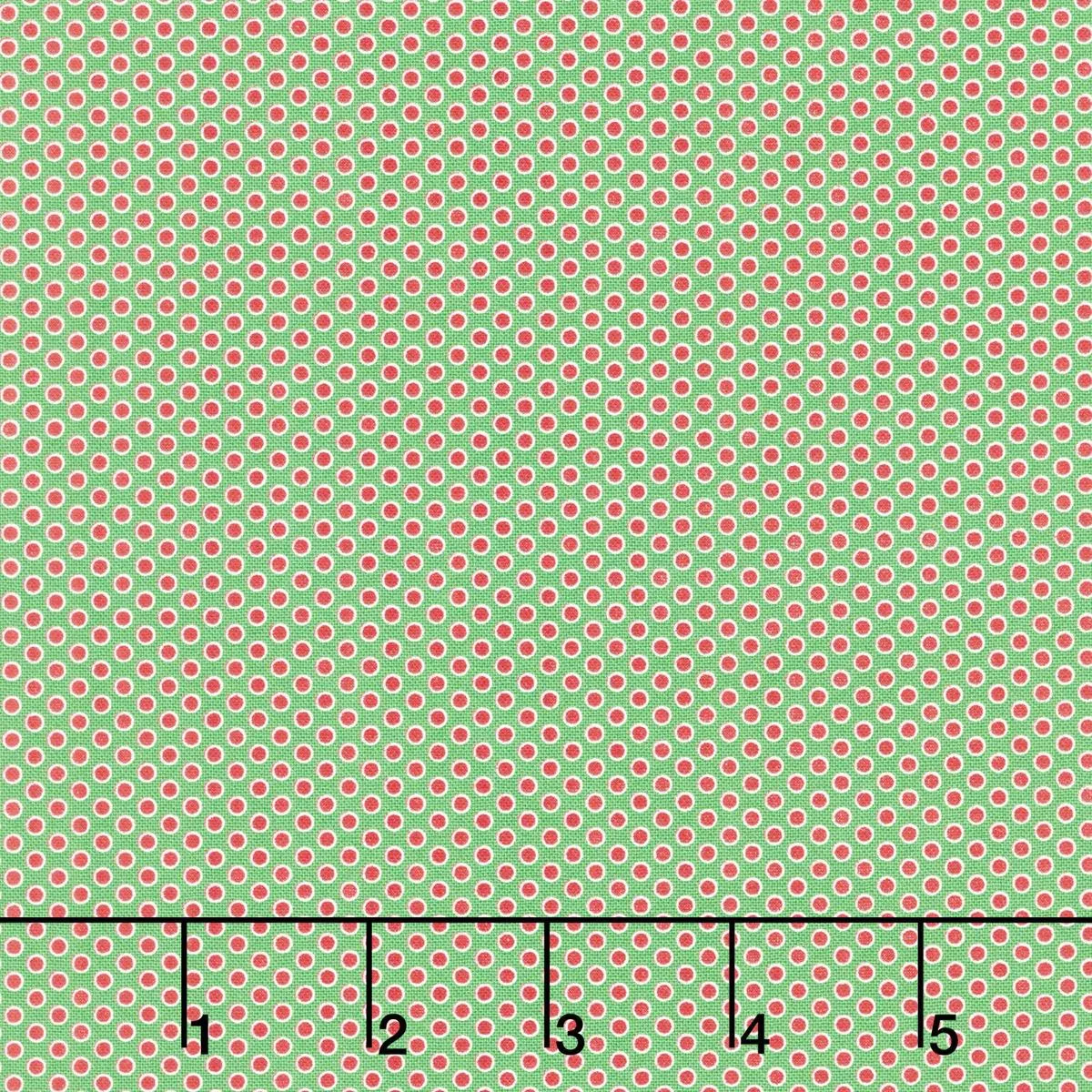 kitty-christmas-polka-dots-holly-yardage Kitty Christmas – Polka Dots Holly Yardage