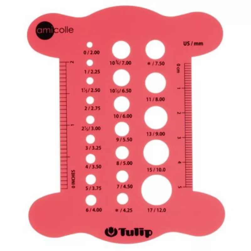 knitting-needle-gauge-pink-tulip Knitting Needle Gauge, Pink- Tulip