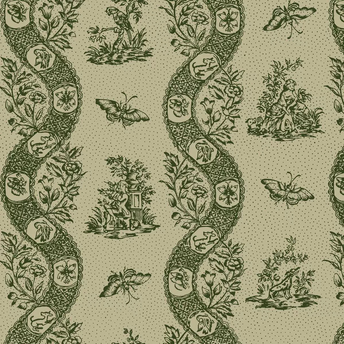 Lacey on Lichen Fabric