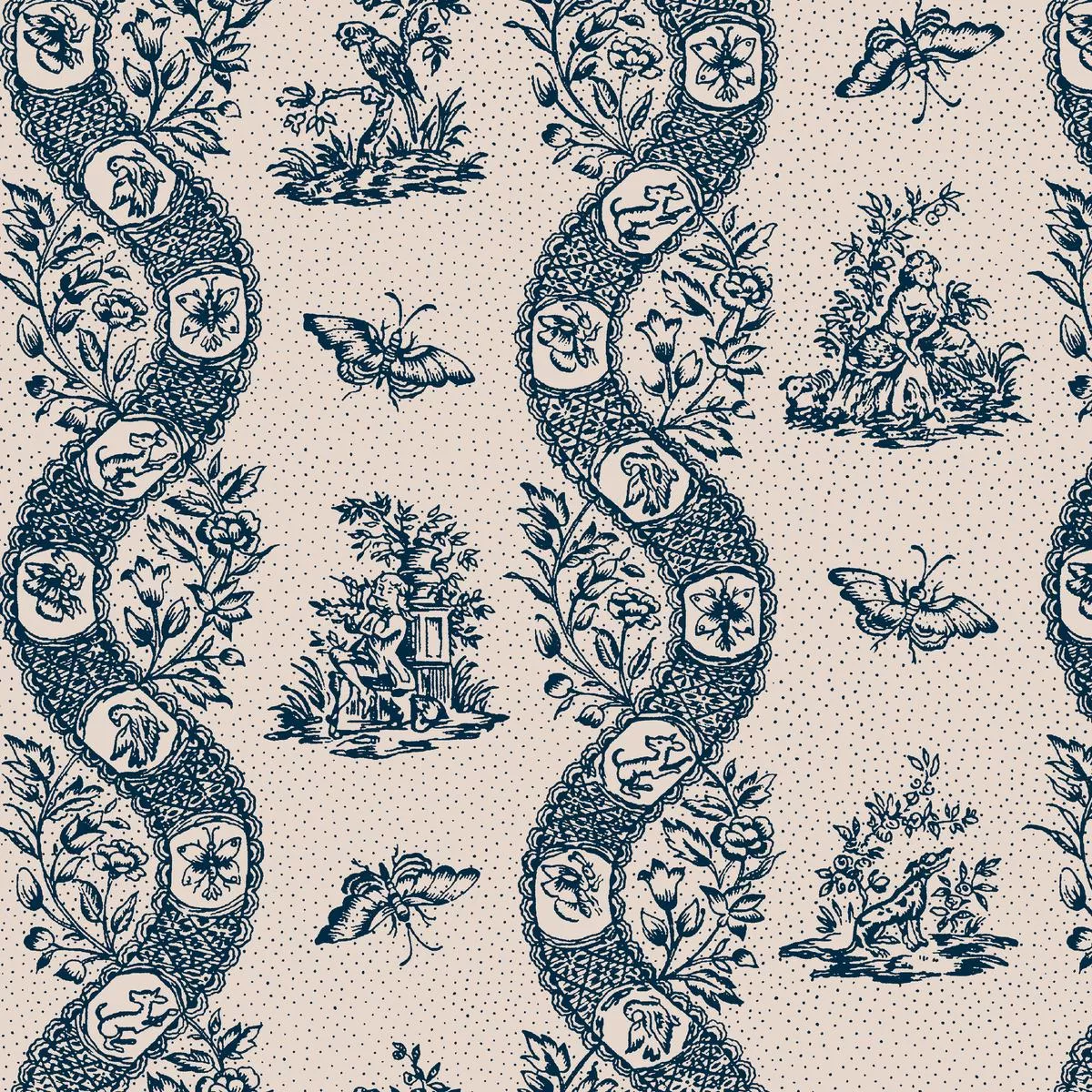 Lacey on Prairie Sky Fabric