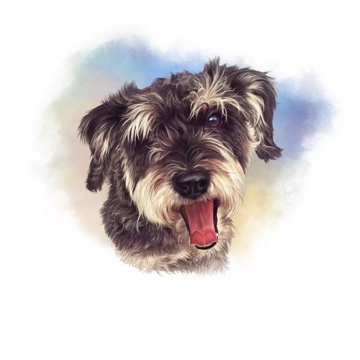 lap-dog-portrait-fabric-panel Lap Dog Portrait Fabric Panel