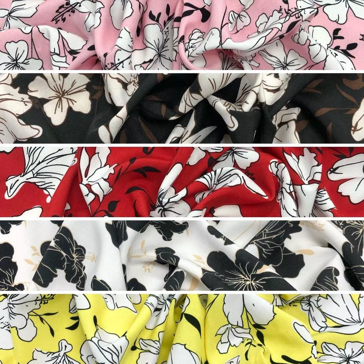 large-flower-fields-crepe-fabric Large Flower Fields Crepe Fabric