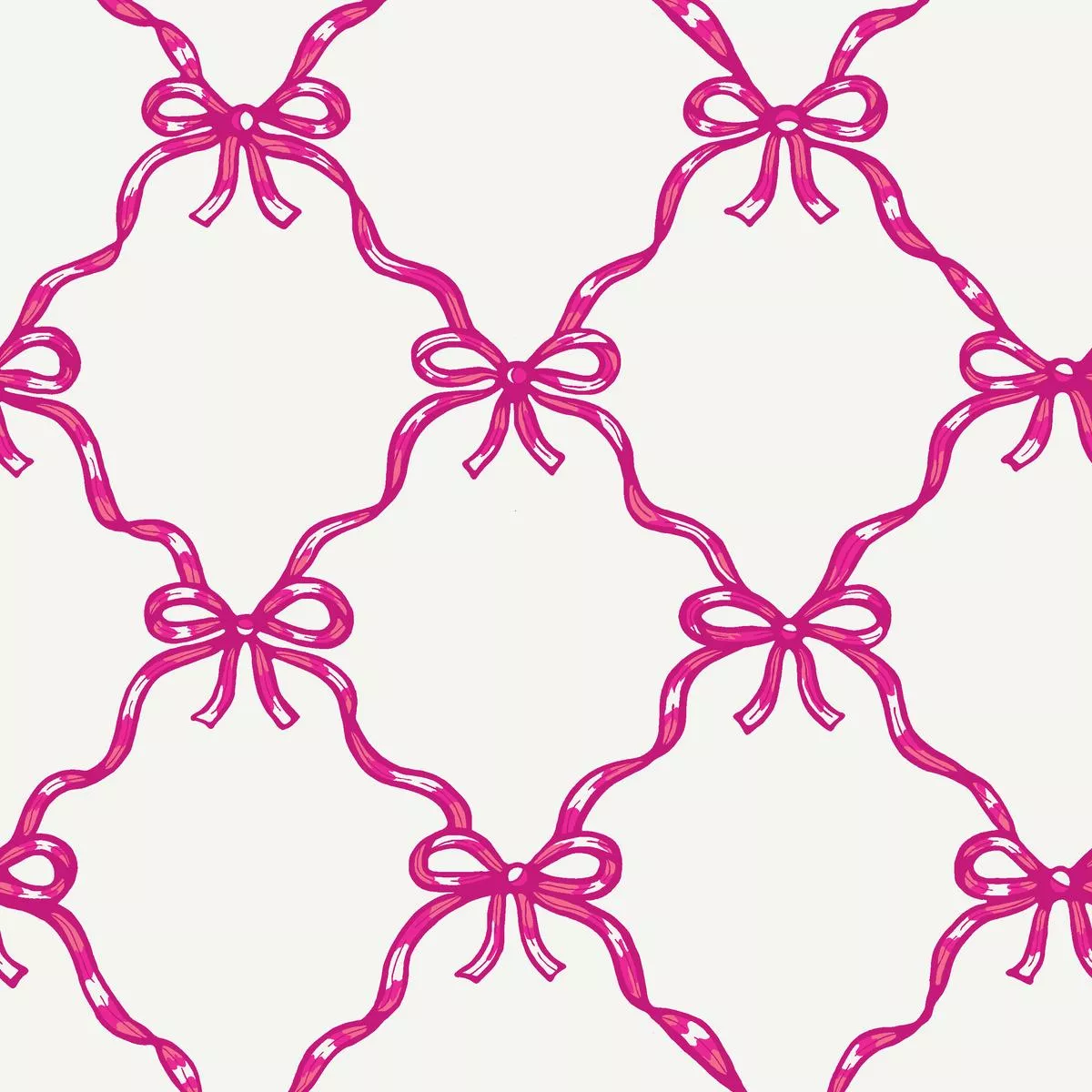 lattice-bow-in-fuchsia-fabric Lattice Bow in Fuchsia Fabric