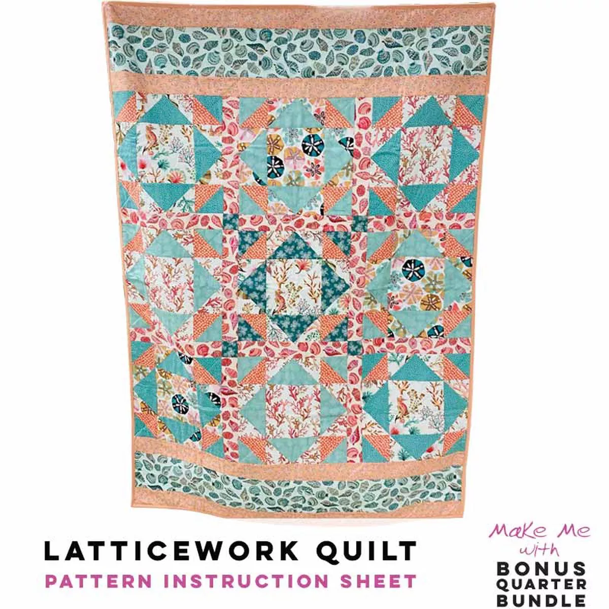 latticework-quilt-10-piece-bonus-quarter-bundle-pattern Latticework Quilt – 10-Piece Bonus Quarter Bundle Pattern