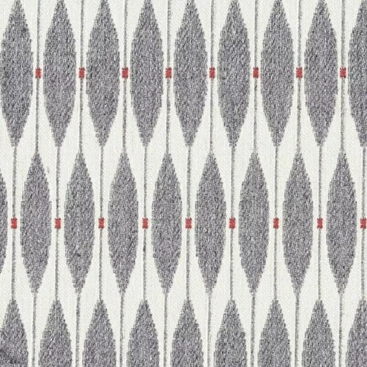 Leaf Dot White Designer White Upholstery Fabric