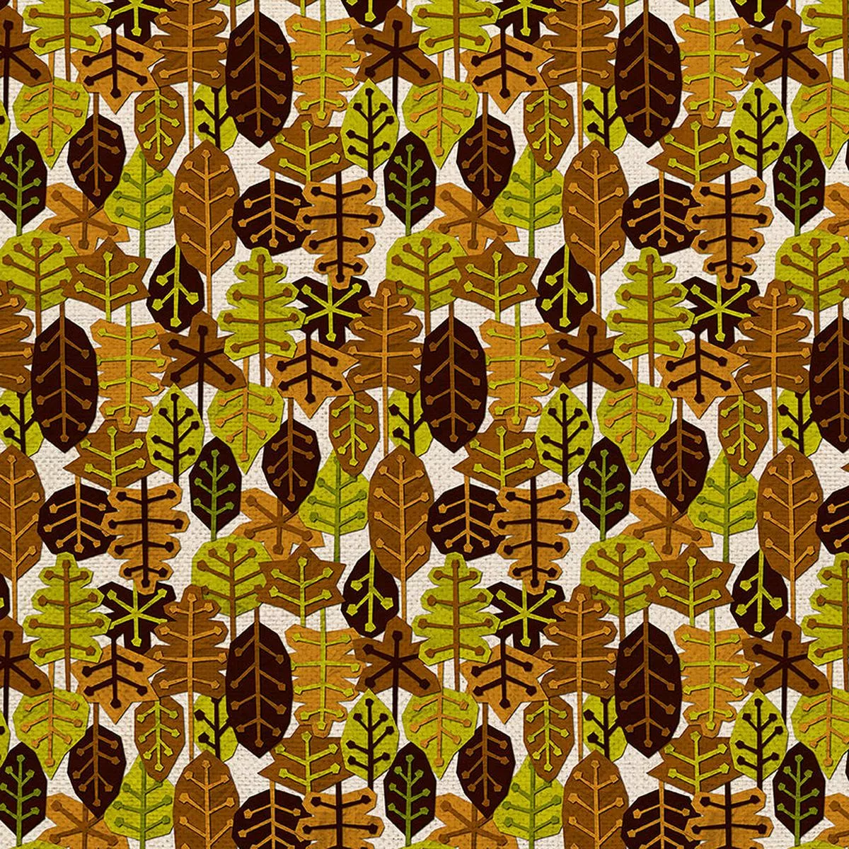 leaves-green-canvas Leaves – Green – Canvas