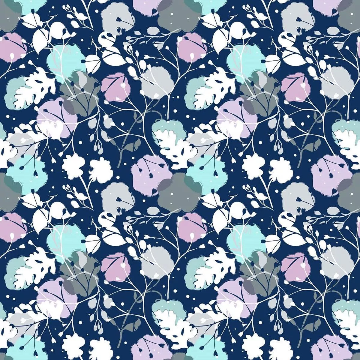 Leaves Pattern #7 Fabric