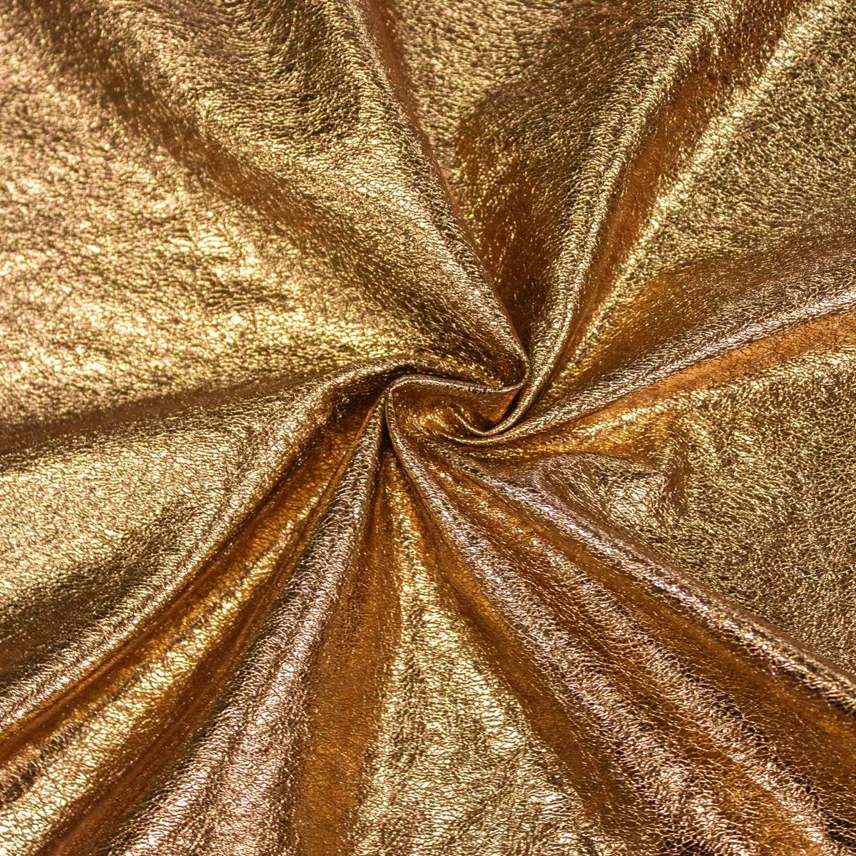 Lena Bronze Polyester Faux Leather Fabric