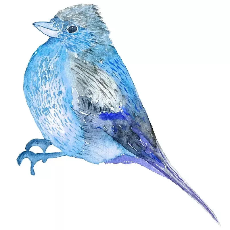 let-it-snow-blue-bird-fabric-panel Let It Snow Blue Bird Fabric Panel