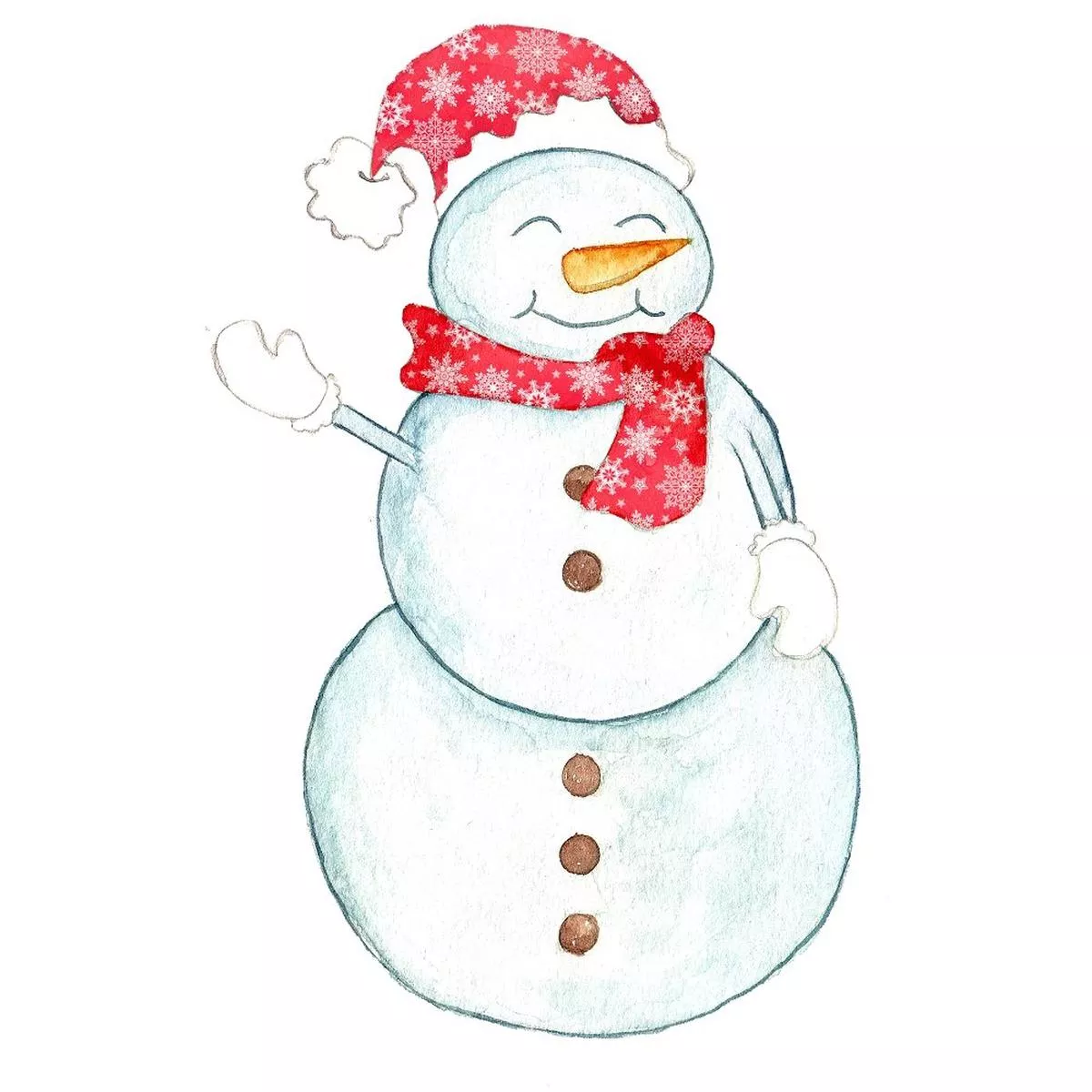 let-it-snow-snowman-fabric-panel-red Let It Snow Snowman Fabric Panel – Red