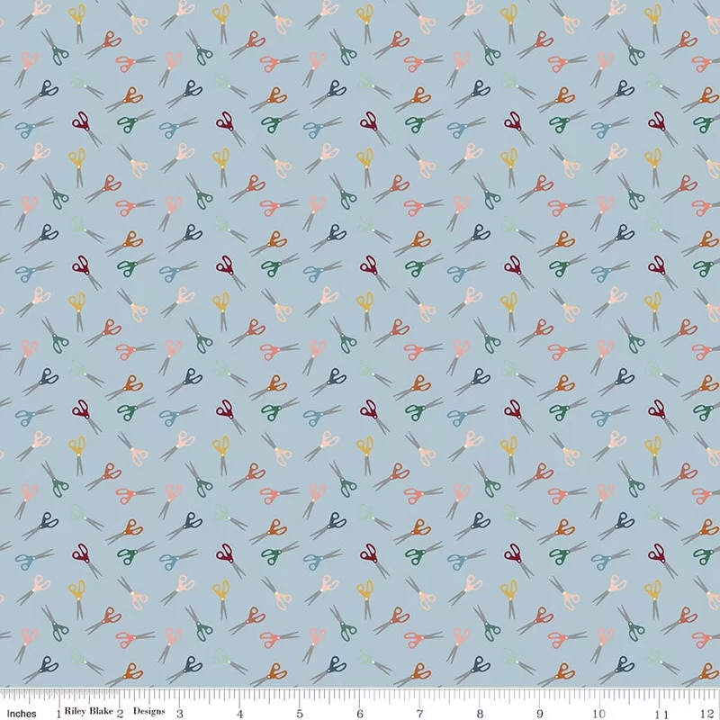 let-s-create-sky-scissors-yardage-by-echo-park-paper-co-riley-blake-designs Let’s Create Sky Scissors Yardage by Echo Park Paper Co. for Riley Blake Designs
