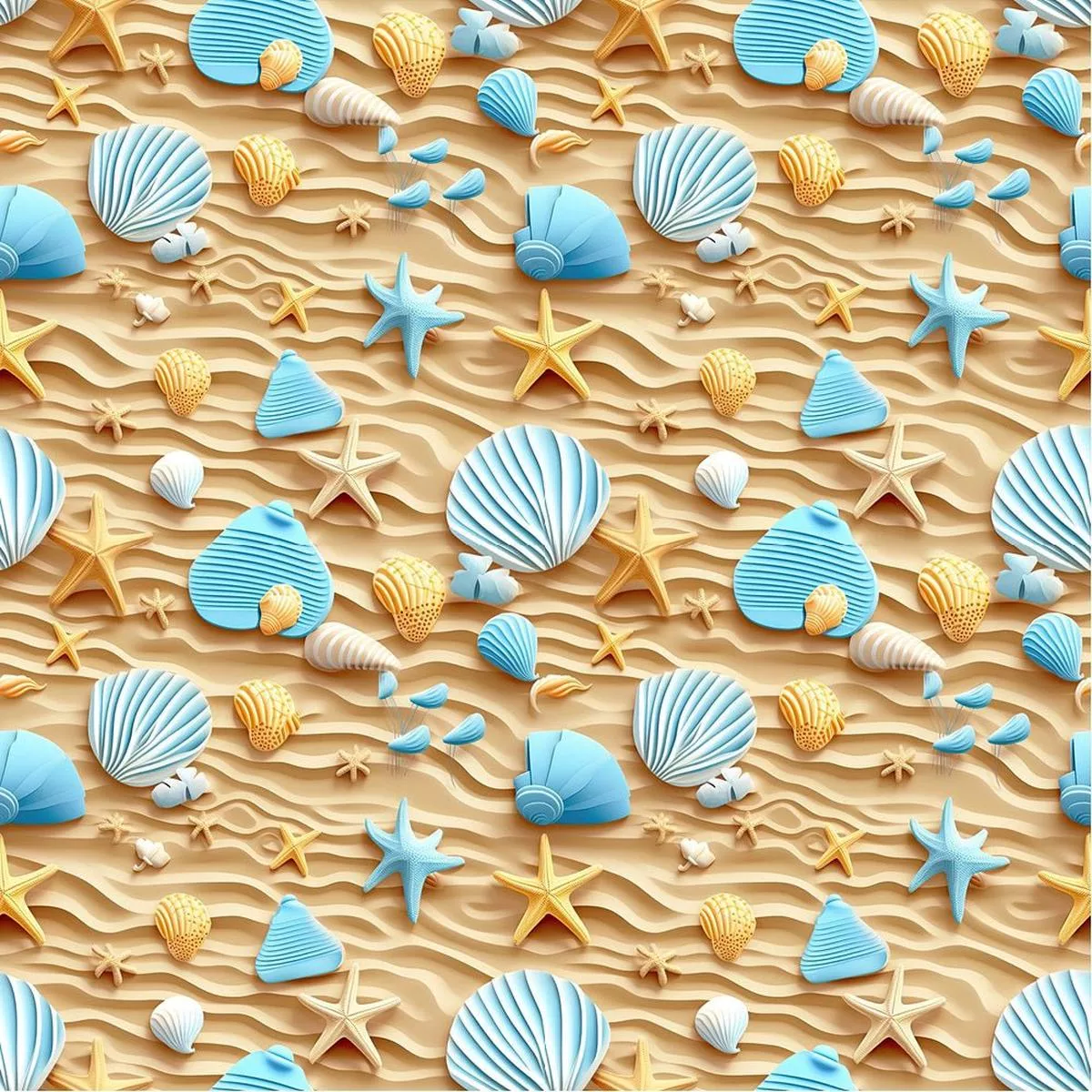 Life Is Better at the Beach Pattern #11 Fabric