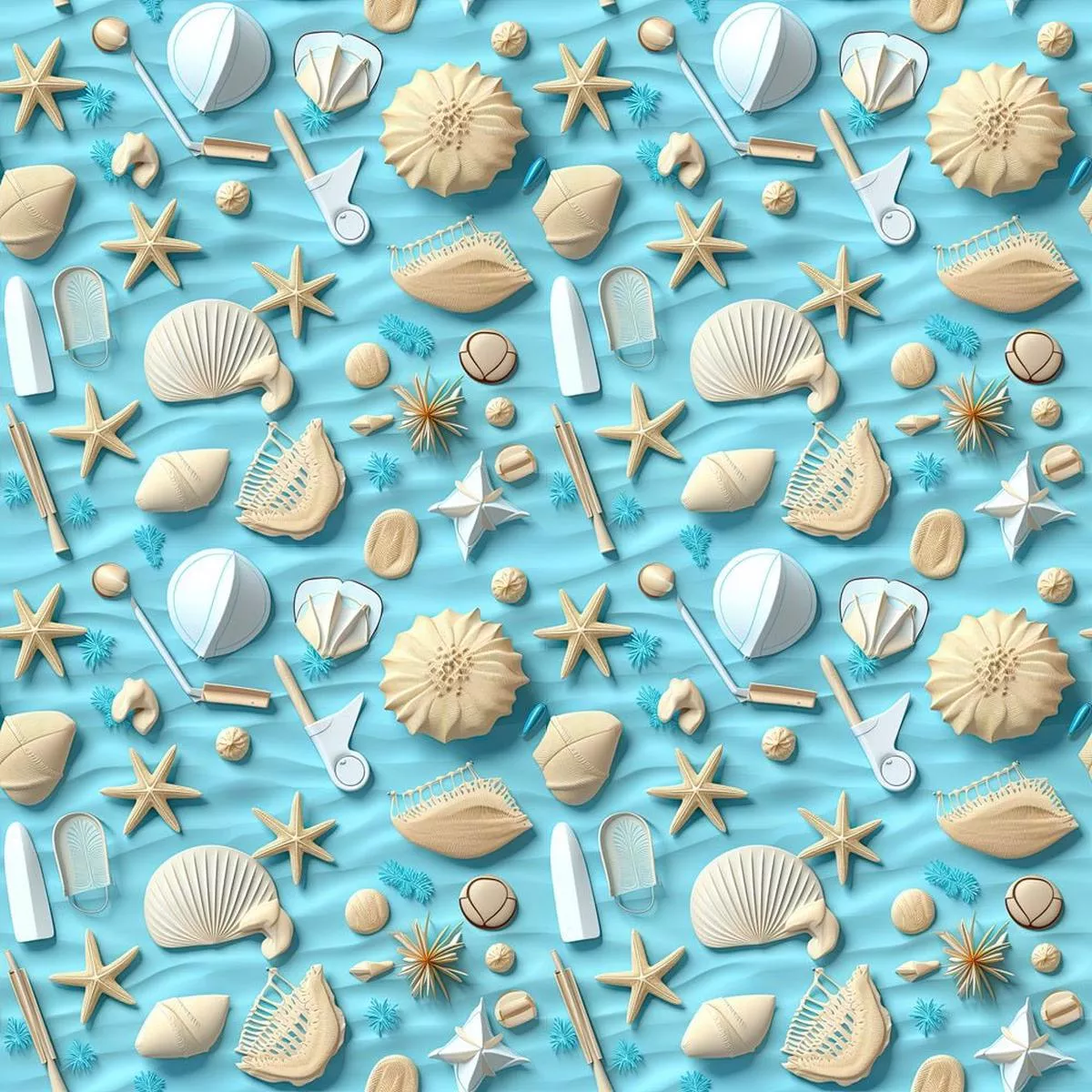 life-is-better-at-beach-pattern-6-fabric Life Is Better at the Beach Pattern #6 Fabric