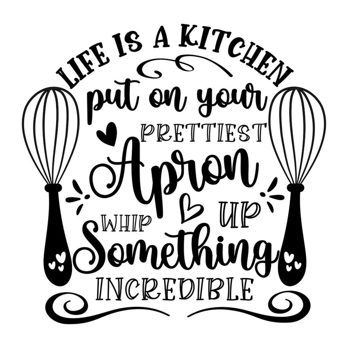 Life Is A Kitchen Fabric Panel